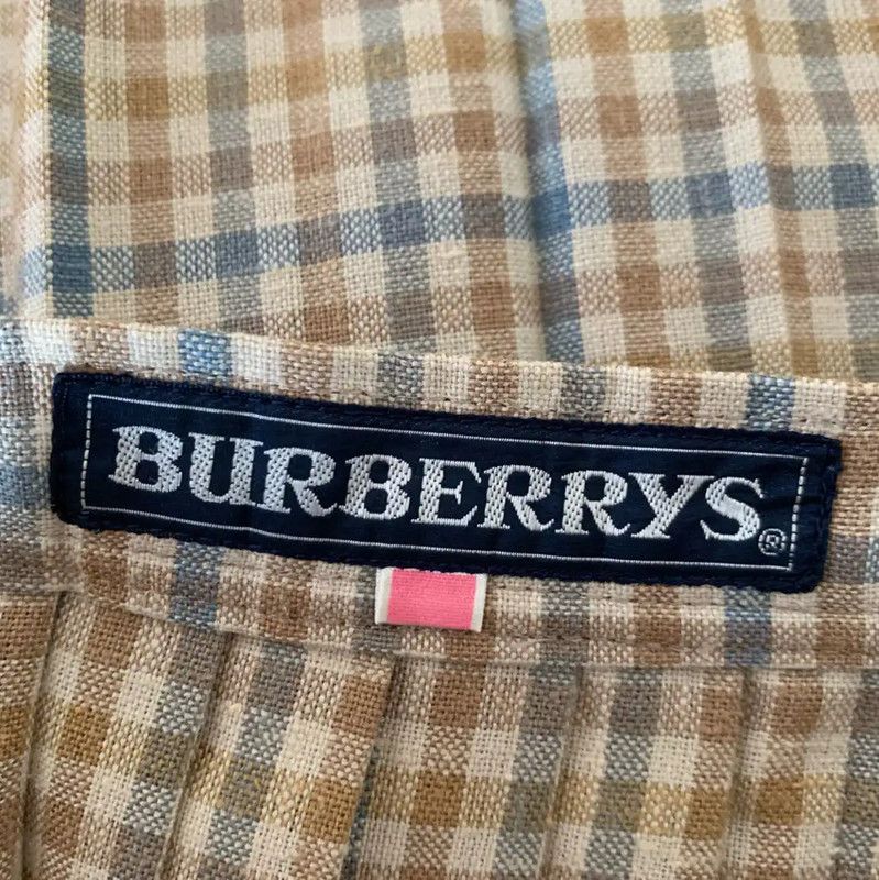 Burberry Burberry Beige Pleated Skirt for Women Size 23" - 4 Thumbnail