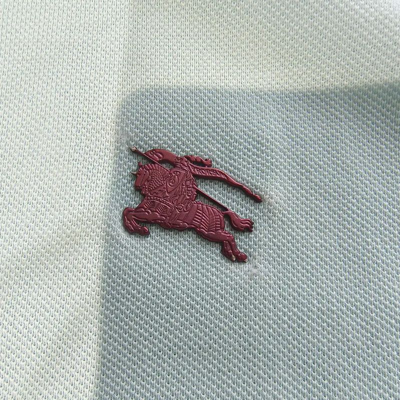 Burberry Burberry Light Blue Cotton Polo T-shirt for Women Size XL / US 12-14 / IT 48-50 - 3 Thumbnail