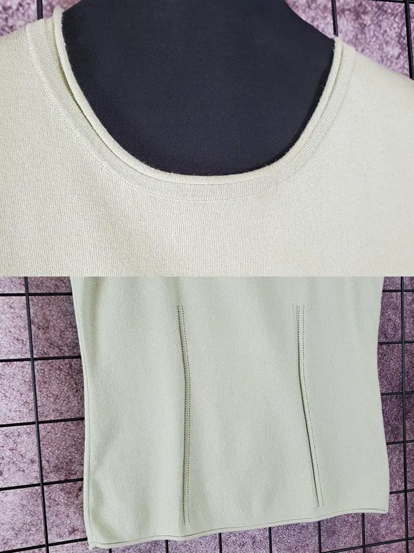 Burberry Burberry Light Green Cotton Blend Summer Top Size S / US 4 / IT 40 - 5 Thumbnail