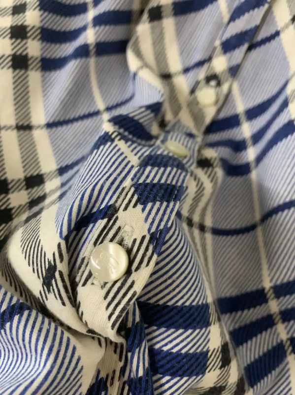 Burberry Burberry Blue Check Cotton T-Shirt for Women Size M / US 6-8 / IT 42-44 - 5 Thumbnail
