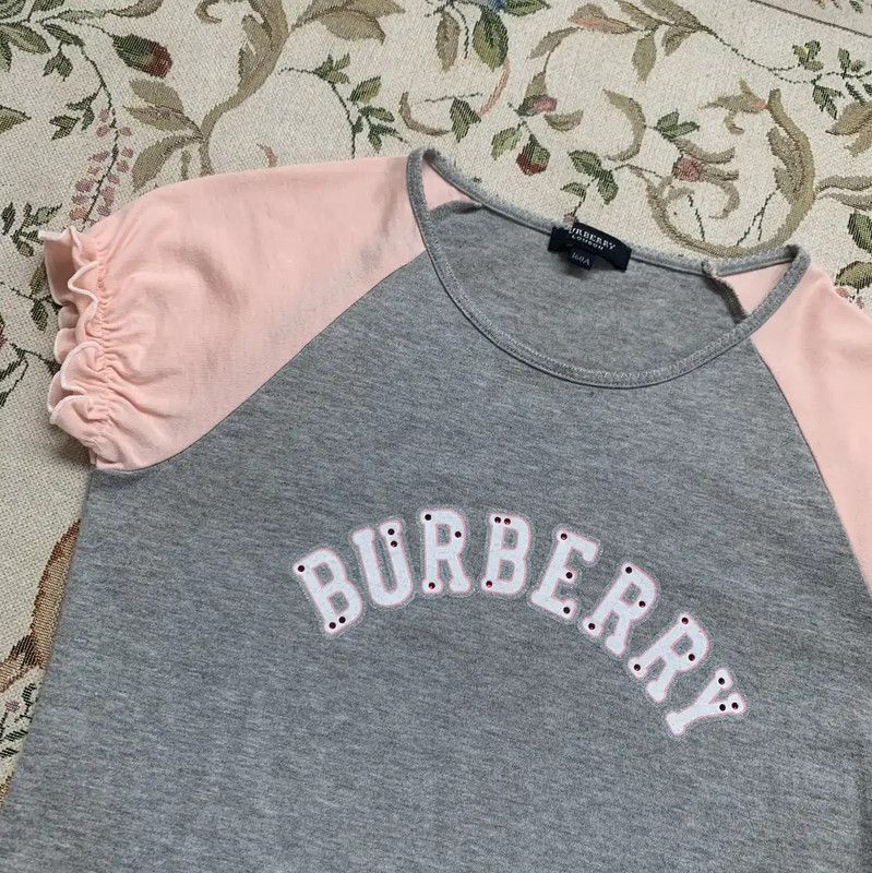 Burberry Burberry Gray Cotton Women's T-Shirt M Size M / US 6-8 / IT 42-44 - 3 Thumbnail