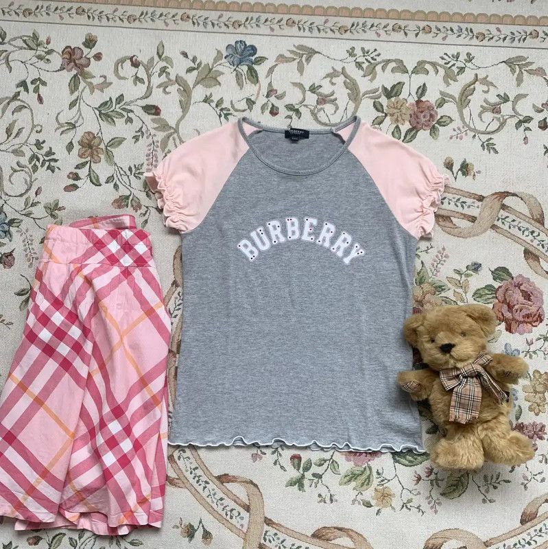 Burberry Burberry Gray Cotton Women's T-Shirt M Size M / US 6-8 / IT 42-44 - 2 Thumbnail