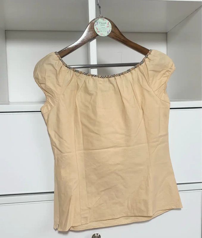 Burberry Burberry Yellow Cotton Top for Women Size M / US 6-8 / IT 42-44 - 4 Thumbnail