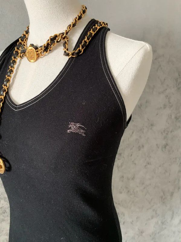 Burberry Burberry Black Sleeveless Tee Shirt for Women Size M / US 6-8 / IT 42-44 - 4 Thumbnail