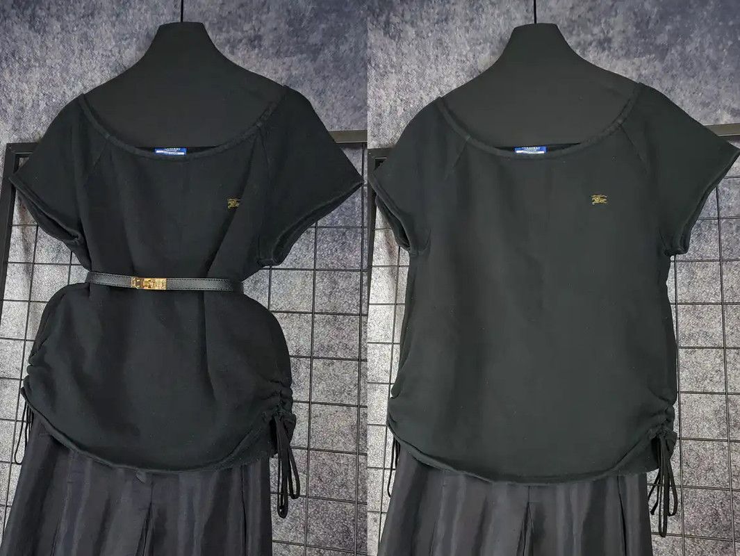 Burberry Burberry Black Cotton Women's Top Size M / US 6-8 / IT 42-44 - 2 Thumbnail