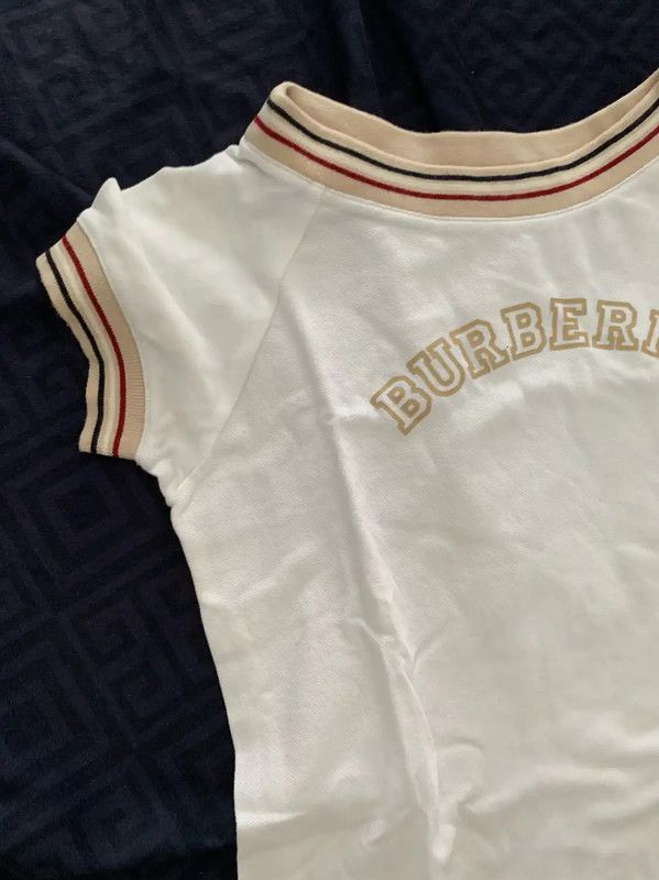 Burberry Burberry Women's Logo Cotton Top in White Size S / US 4 / IT 40 - 4 Thumbnail