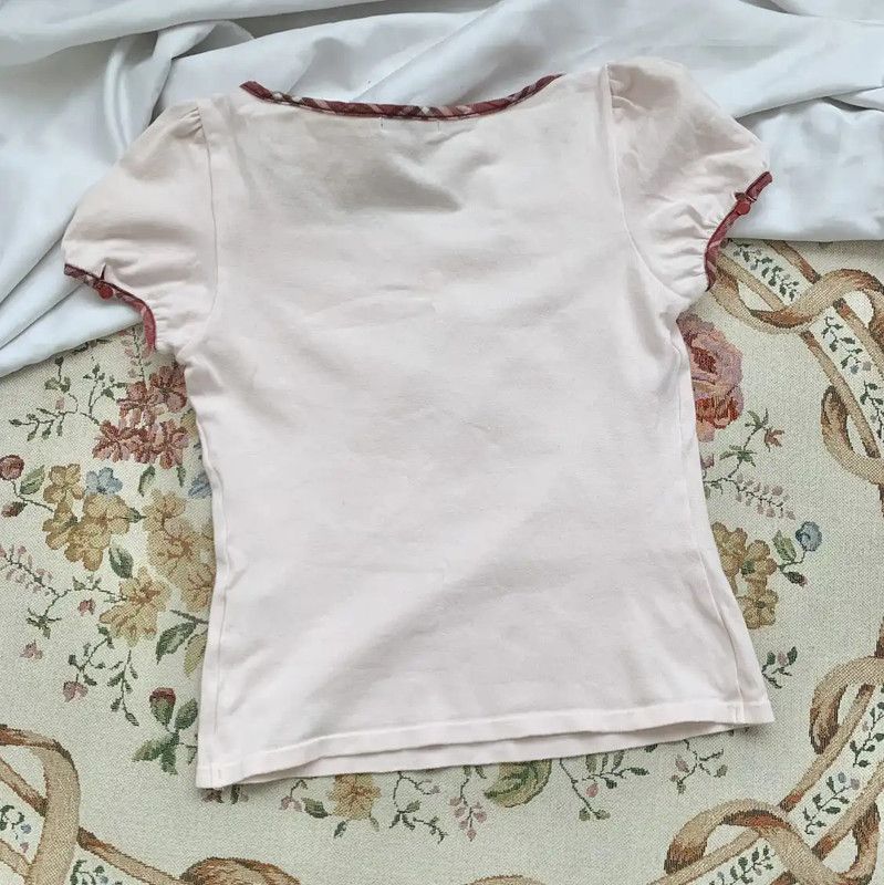 Burberry Burberry Pink Cotton T-Shirt for Women Size M / US 6-8 / IT 42-44 - 5 Thumbnail