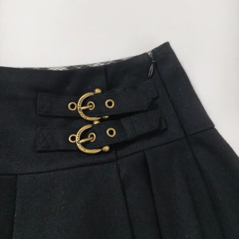 Burberry Burberry Women's Black Wool Blend Skirt Size 23" - 2 Thumbnail