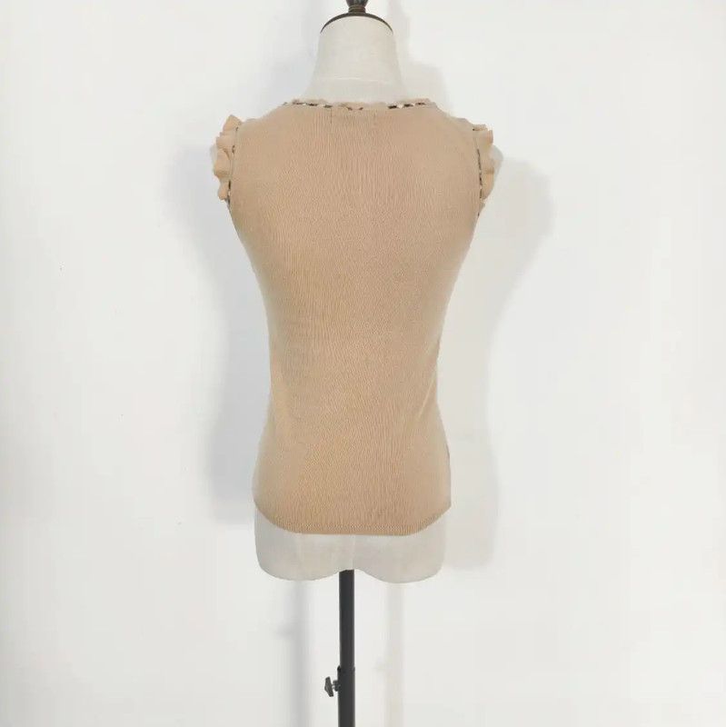 Burberry Burberry Women's Summer Khaki Cotton T-Shirt Size M / US 6-8 / IT 42-44 - 5 Thumbnail