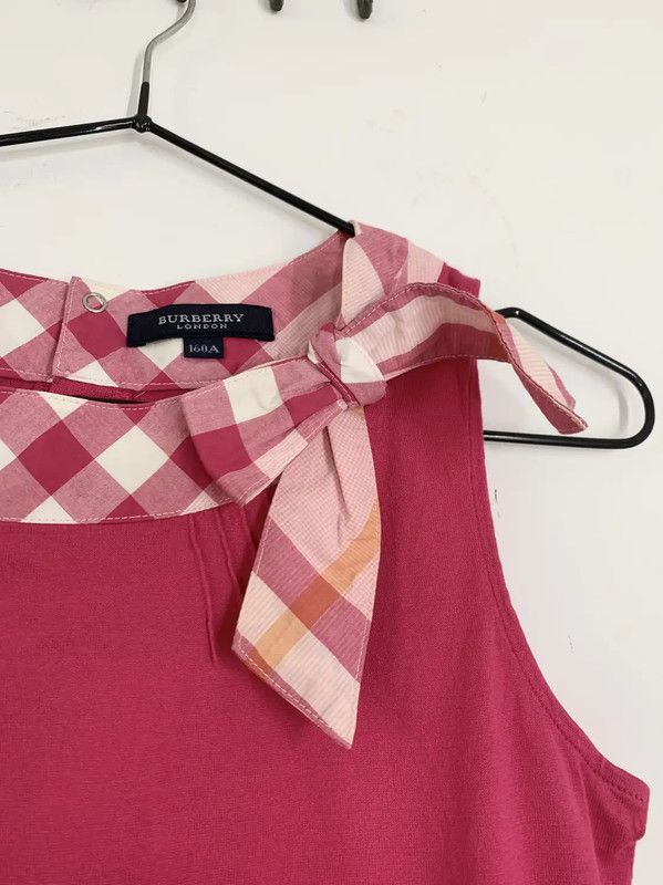 Burberry Burberry Pink Cotton Women's T-Shirt with Bow Size M / US 6-8 / IT 42-44 - 2 Thumbnail