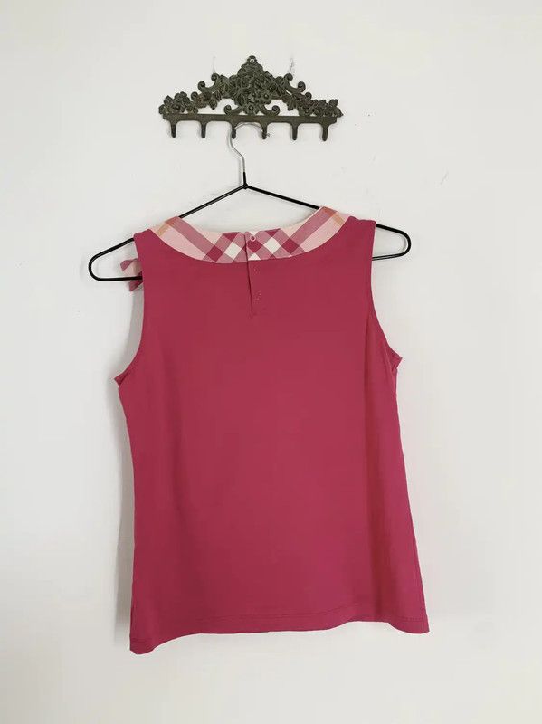 Burberry Burberry Pink Cotton Women's T-Shirt with Bow Size M / US 6-8 / IT 42-44 - 5 Thumbnail