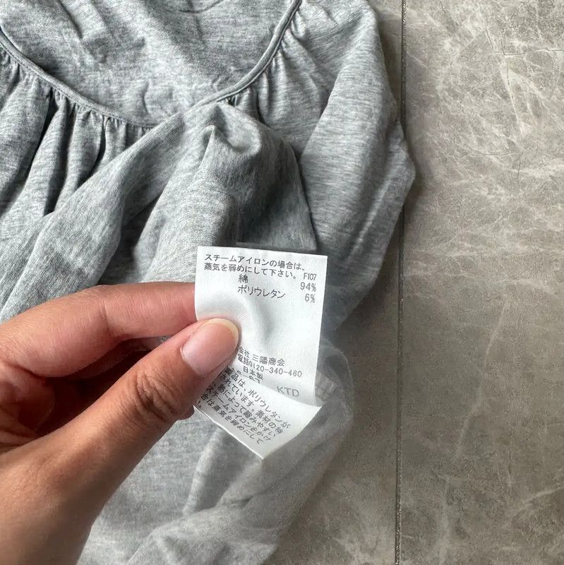 Burberry Burberry Gray Cotton Blend Short Sleeve T-Shirt Size M / US 6-8 / IT 42-44 - 10 Thumbnail
