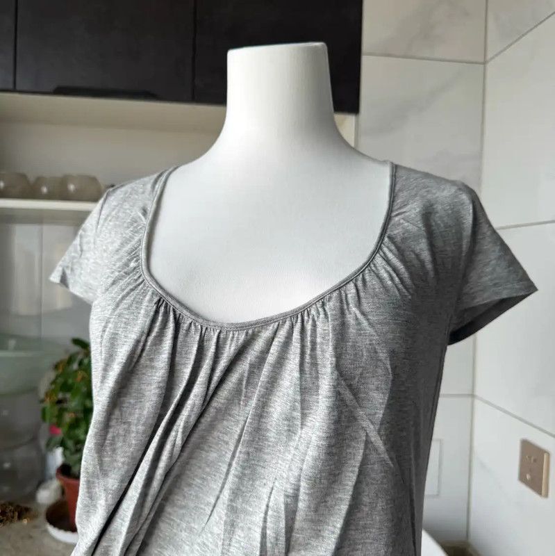 Burberry Burberry Gray Cotton Blend Short Sleeve T-Shirt Size M / US 6-8 / IT 42-44 - 8 Thumbnail