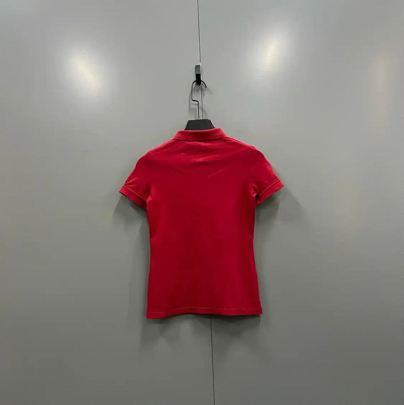 Burberry Burberry Red Cotton Short Sleeve T-Shirt Size XS / US 0-2 / IT 36-38 - 2 Thumbnail