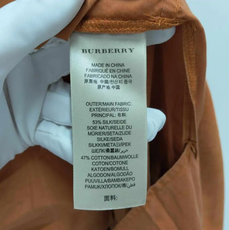 Burberry Burberry Summer Cotton Dress in Dark Brown Size L / US 10 / IT 46 - 4 Thumbnail