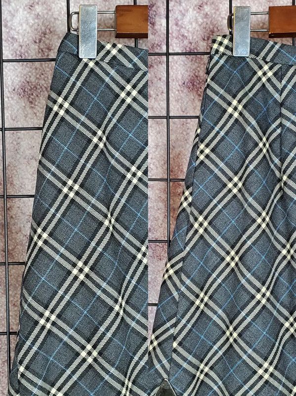 Burberry Burberry Gray Wool-Blend Midi Skirt Size 27" / US 4 / IT 40 - 3 Thumbnail