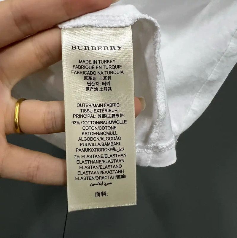 Burberry Burberry Women's White Cotton Short Sleeve T-Shirt Size S / US 4 / IT 40 - 3 Thumbnail