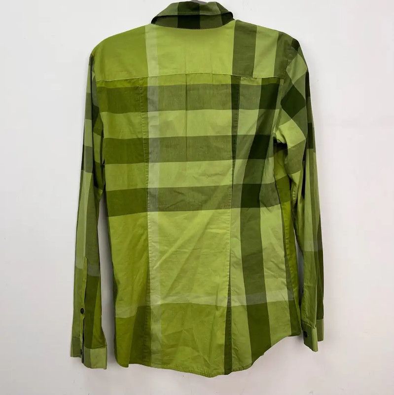 Burberry Burberry Green Cotton Blend Women's Shirt Size XS / US 0-2 / IT 36-38 - 2 Thumbnail