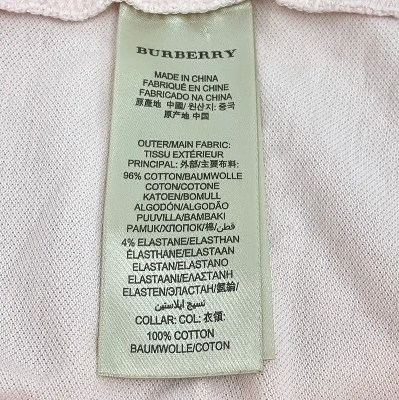 Burberry Burberry Pink Cotton Short Sleeve T-Shirt Size XS / US 0-2 / IT 36-38 - 6 Thumbnail