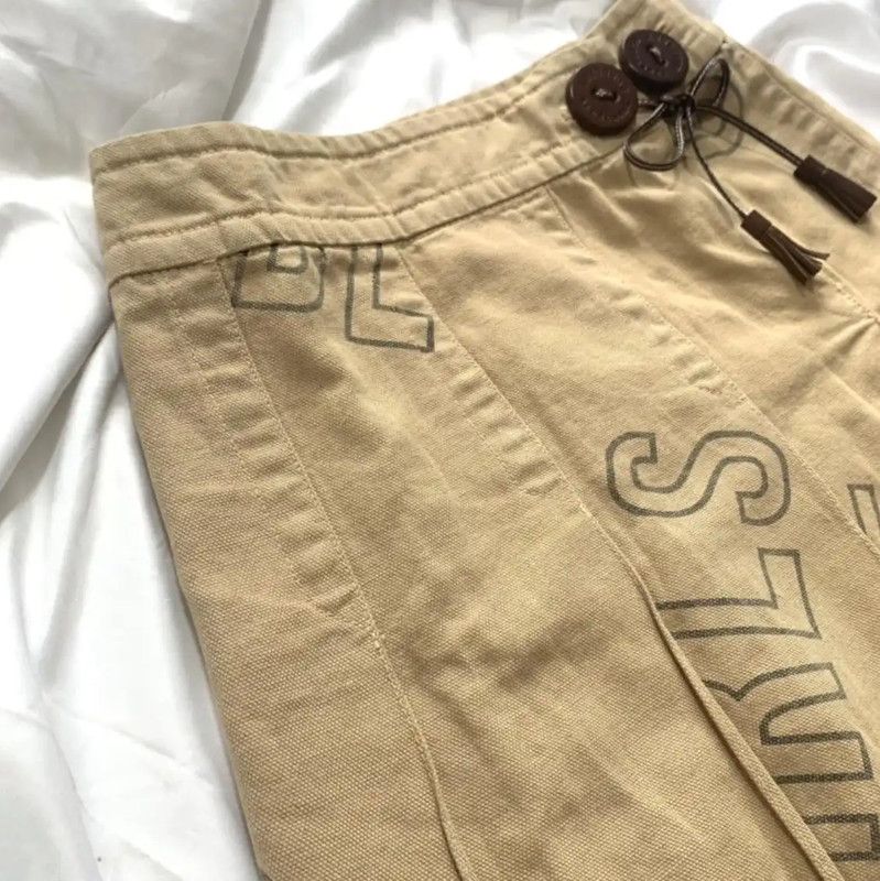 Burberry Burberry Khaki Pleated Skirt for Women Size 23" - 4 Thumbnail
