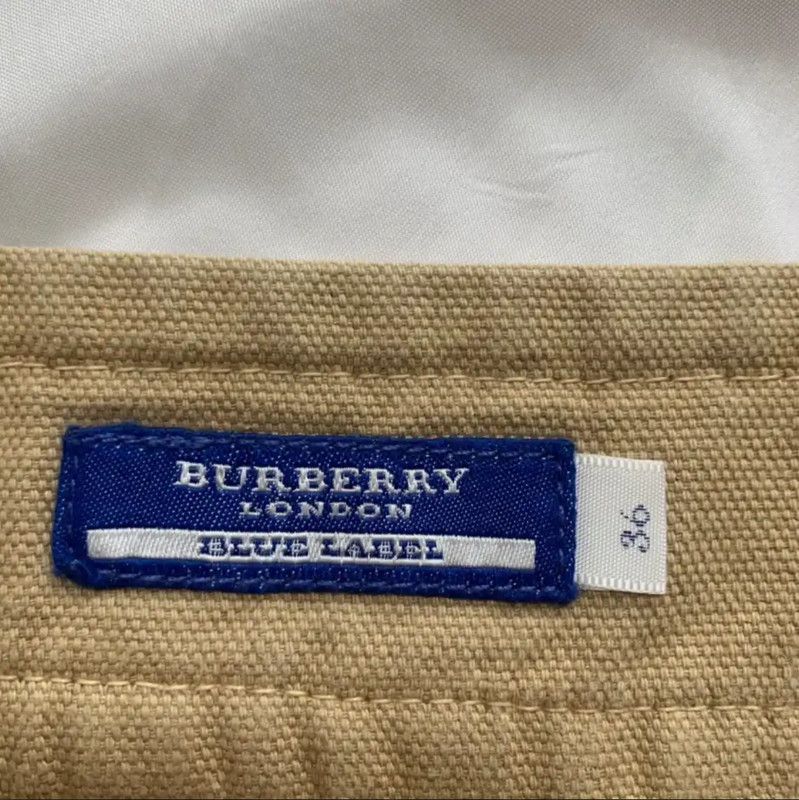 Burberry Burberry Khaki Pleated Skirt for Women Size 23" - 6 Thumbnail