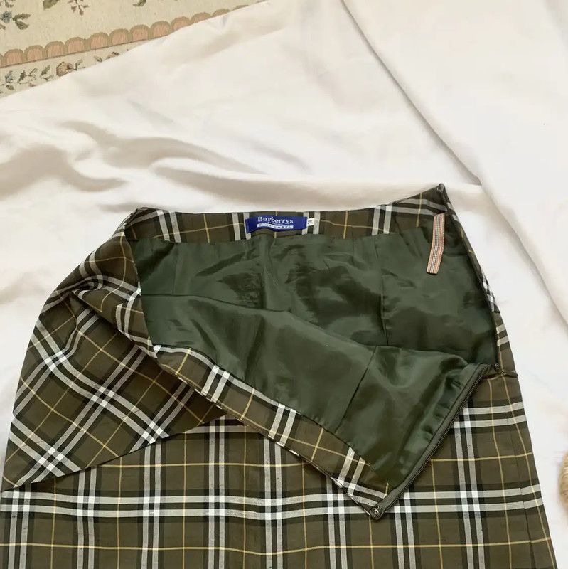 Burberry Burberry Green Check Women's Skirt Size 23" - 2 Thumbnail