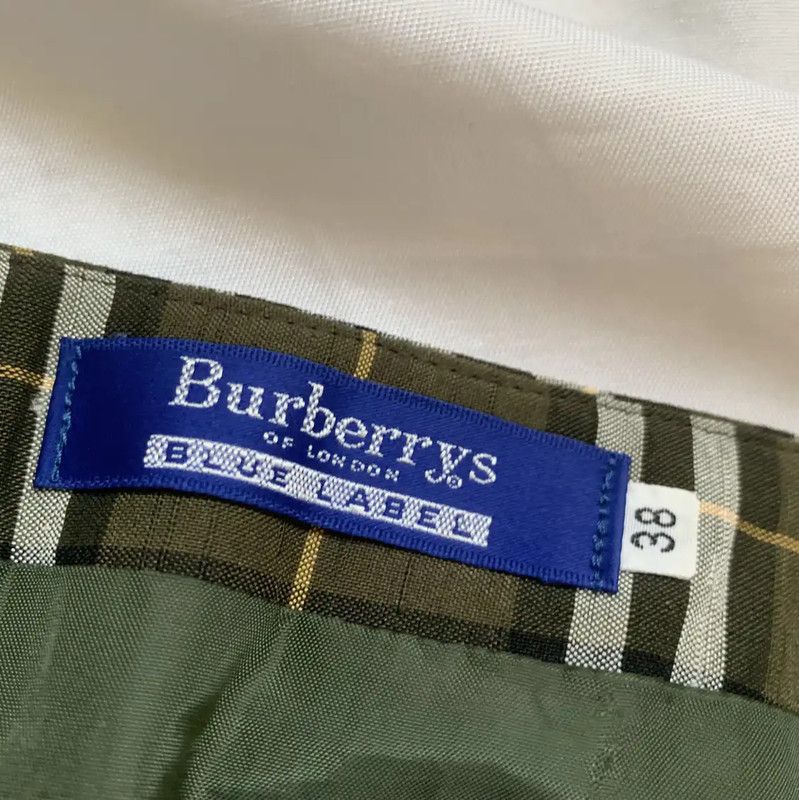 Burberry Burberry Green Check Women's Skirt Size 23" - 3 Thumbnail