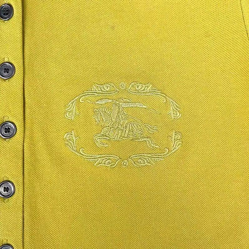 Burberry Burberry Yellow Short Sleeve Polo T-Shirt Size S / US 4 / IT 40 - 4 Thumbnail