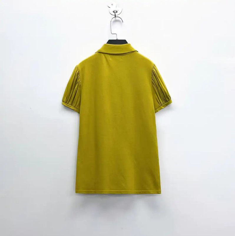 Burberry Burberry Yellow Short Sleeve Polo T-Shirt Size S / US 4 / IT 40 - 2 Thumbnail