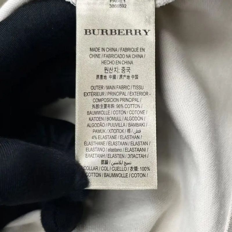 Burberry Burberry Beige Cotton Short Sleeve T-Shirt Size S / US 4 / IT 40 - 5 Thumbnail