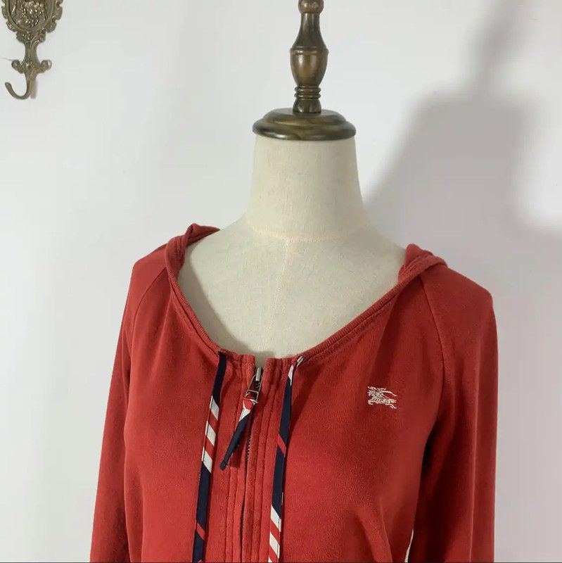 Burberry Burberry Red Cotton Women's Cardigan Size M / US 6-8 / IT 42-44 - 2 Thumbnail