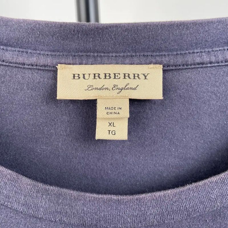 Burberry Burberry Navy Cotton Short Sleeve T-Shirt Size XL / US 12-14 / IT 48-50 - 3 Thumbnail