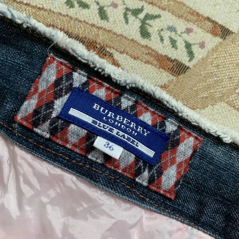 Burberry Burberry Red Cotton Women's Midi Skirt Size 23" - 6 Thumbnail