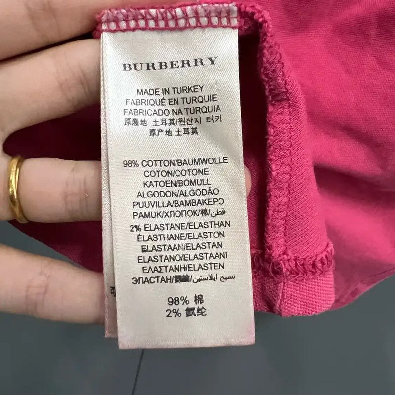Burberry Burberry Pink Short Sleeve Summer T-Shirt Size M / US 6-8 / IT 42-44 - 3 Thumbnail