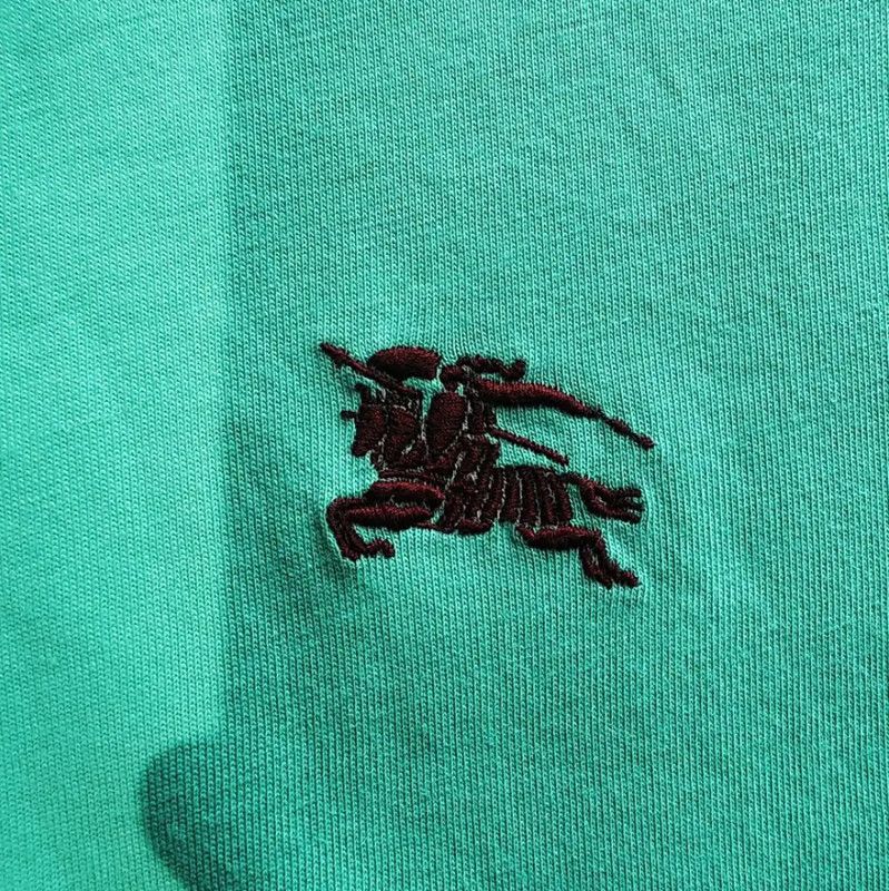 Burberry Burberry Green Cotton T-Shirt for Women Size M / US 6-8 / IT 42-44 - 3 Thumbnail