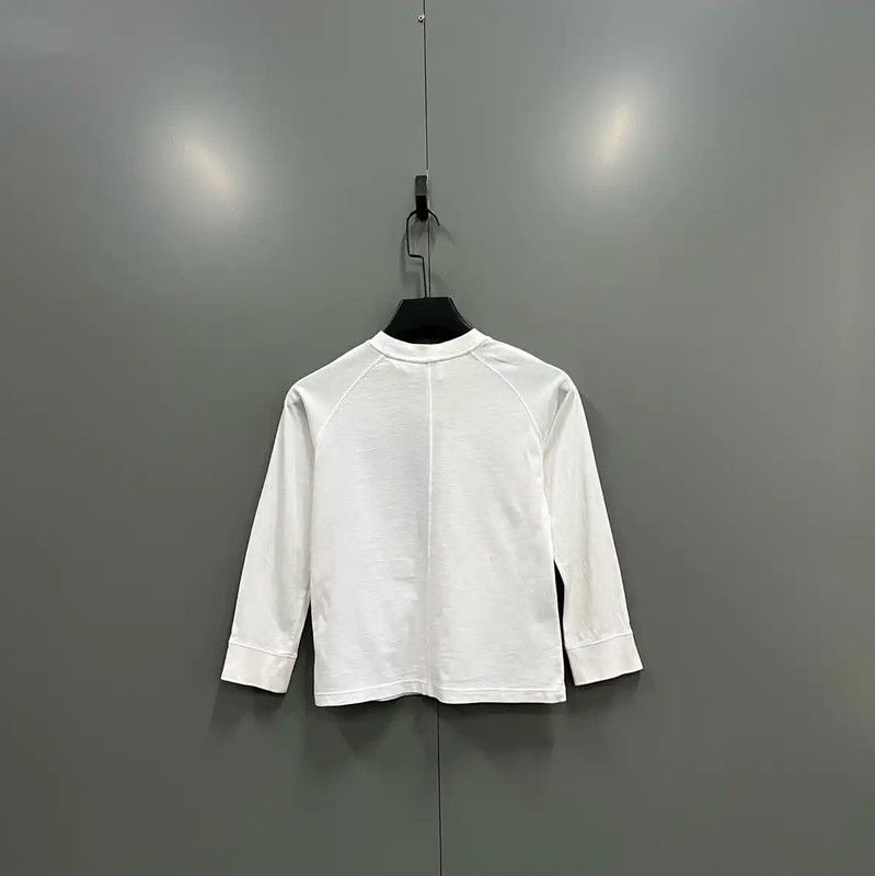 Burberry Burberry Summer White Logo Long Sleeve T-Shirt Size ONE SIZE - 2 Thumbnail