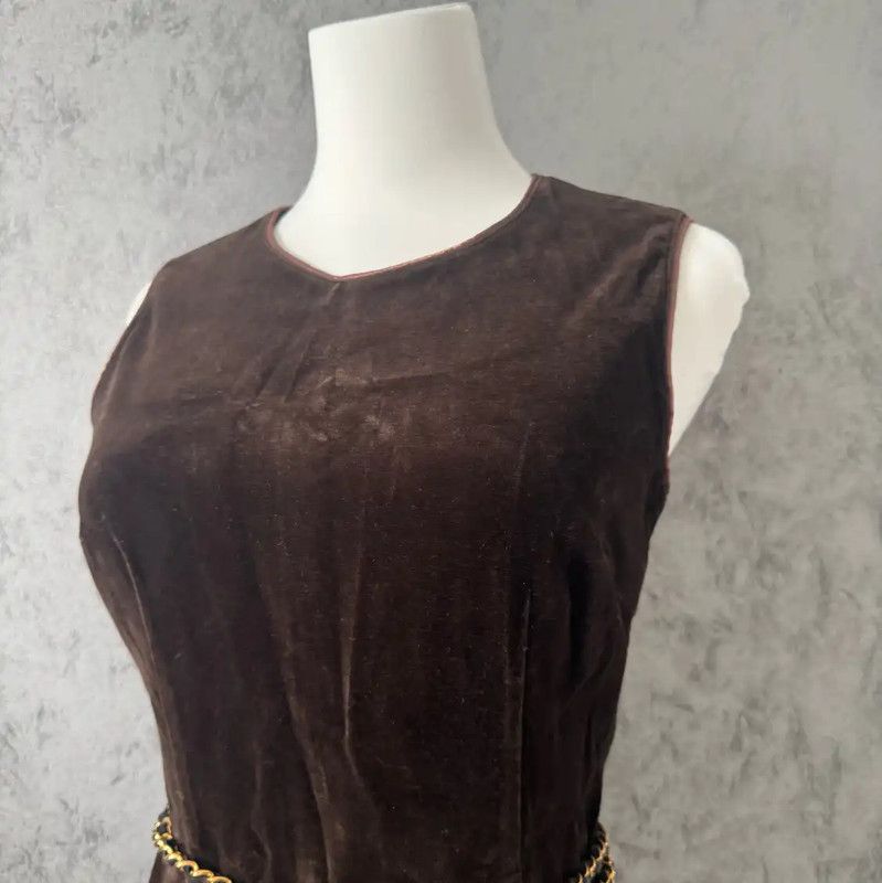 Burberry Burberry Brown Sleeveless Long Dress for Women Size M / US 6-8 / IT 42-44 - 3 Thumbnail