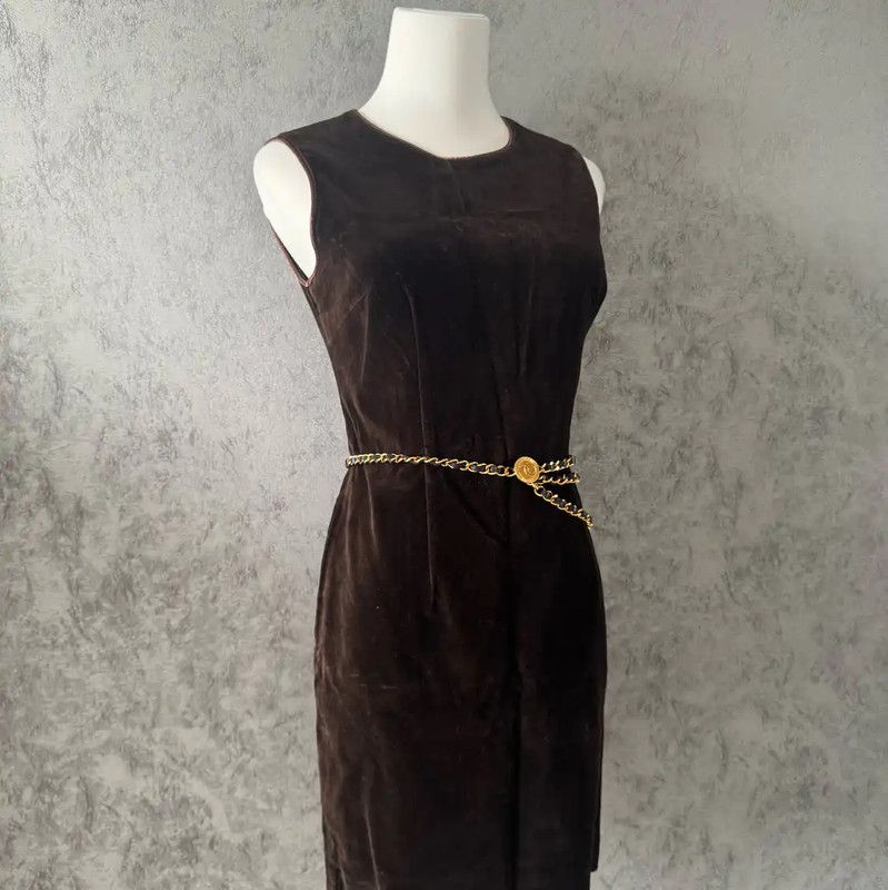 Burberry Burberry Brown Sleeveless Long Dress for Women Size M / US 6-8 / IT 42-44 - 8 Thumbnail