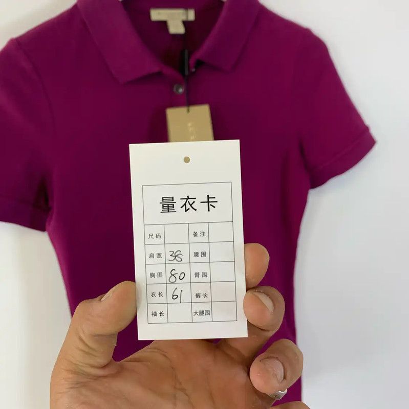 Burberry Burberry Purple Women's Polo Shirt XS Size XS / US 0-2 / IT 36-38 - 7 Thumbnail