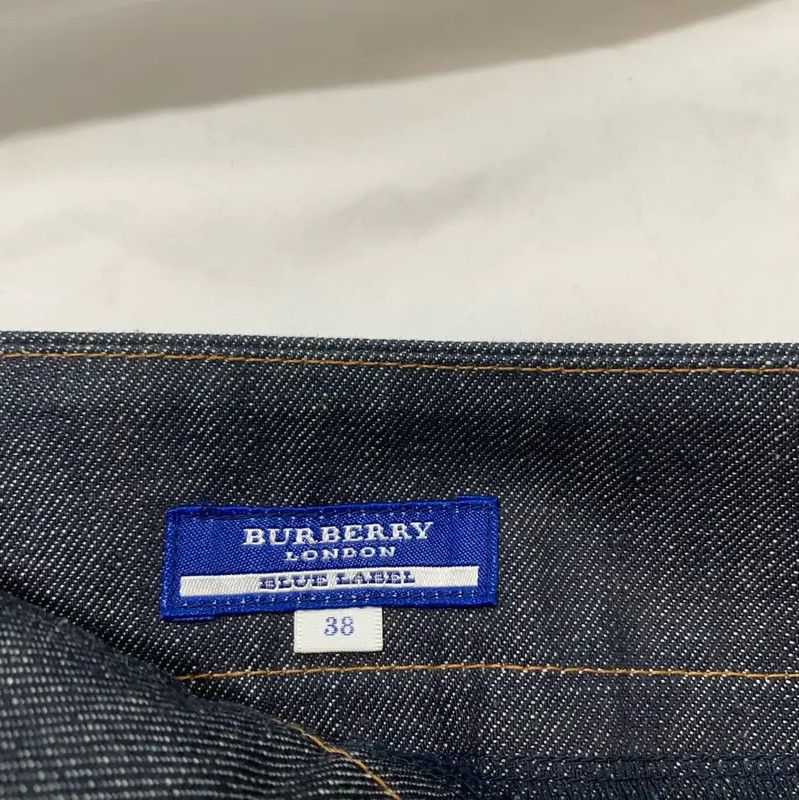 Burberry Burberry Dark Blue Cotton Short Skirt Size 24" / US 00 / IT 34 - 4 Thumbnail