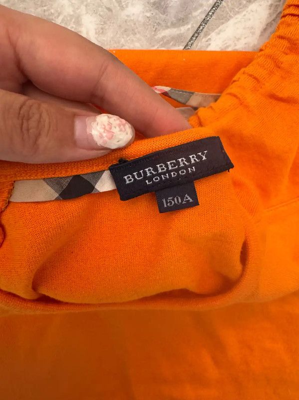 Burberry Burberry Orange Cotton Short Sleeve T-Shirt Size XS / US 0-2 / IT 36-38 - 8 Thumbnail