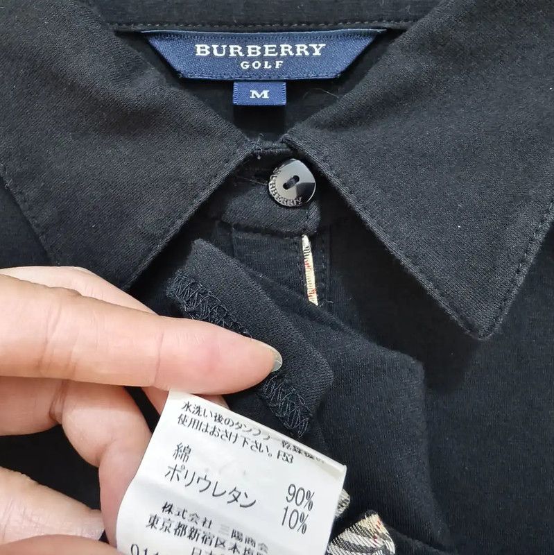 Burberry Burberry Black Cotton Blend Long Sleeve T-Shirt Size M / US 6-8 / IT 42-44 - 5 Thumbnail