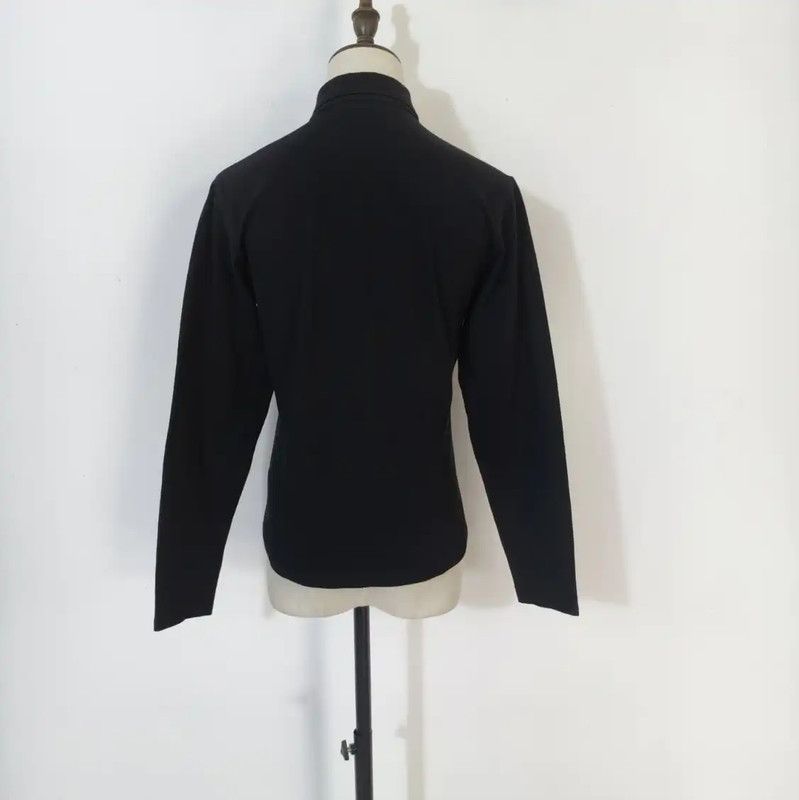 Burberry Burberry Black Cotton Blend Long Sleeve T-Shirt Size M / US 6-8 / IT 42-44 - 4 Thumbnail