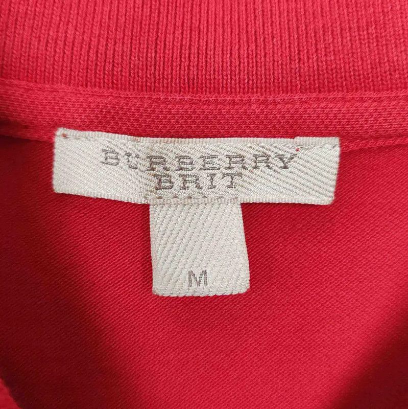 Burberry Burberry Red Cotton Women's T-Shirt Size M / US 6-8 / IT 42-44 - 3 Thumbnail