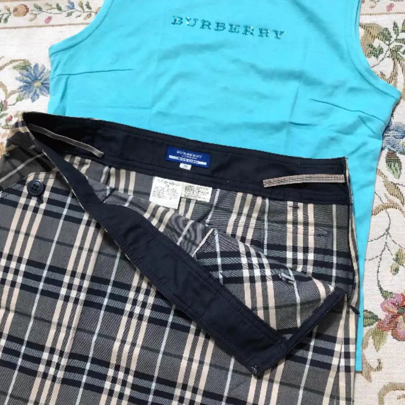 Burberry Burberry Gray Cotton Women's Skirt Size 23" - 2 Thumbnail