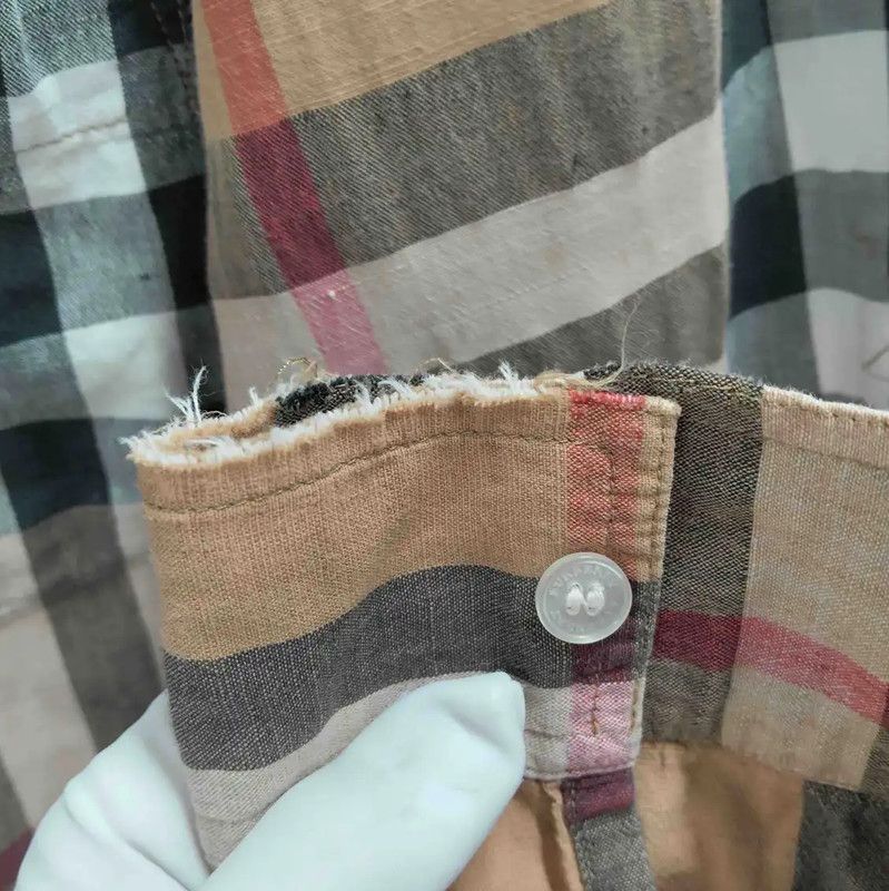 Burberry Burberry Summer Light Brown Cotton Shirt Size S / US 4 / IT 40 - 8 Thumbnail