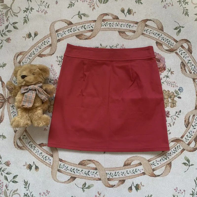 Burberry Burberry Red Cotton Skirt for Women Size 23" - 5 Thumbnail