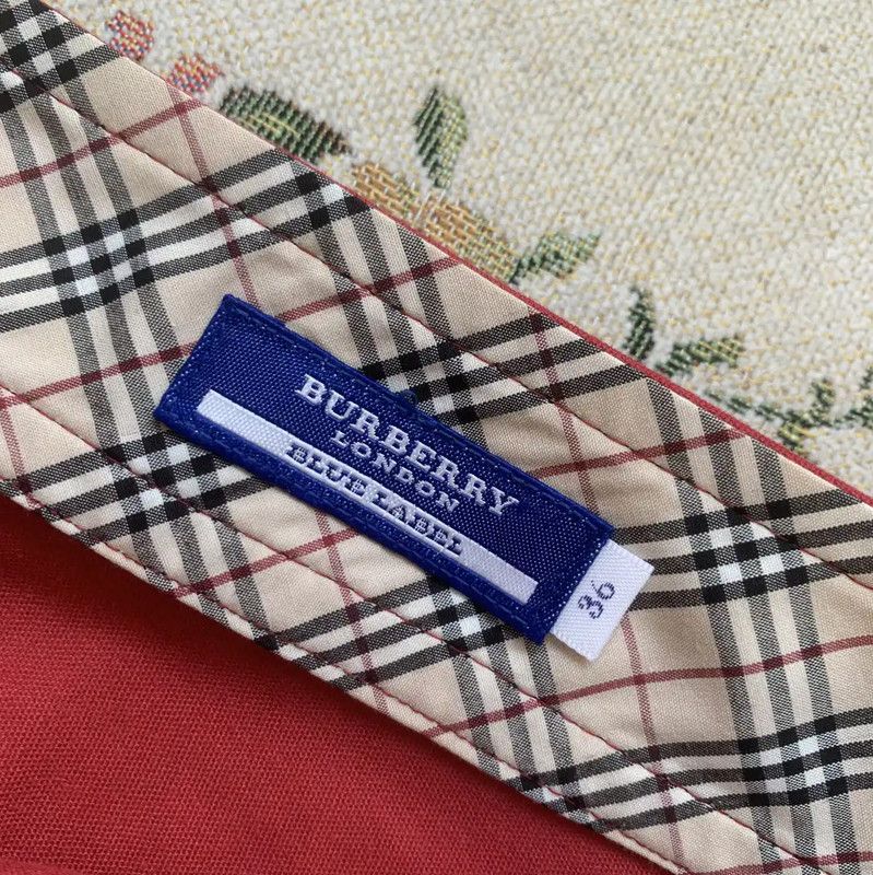 Burberry Burberry Red Cotton Skirt for Women Size 23" - 4 Thumbnail