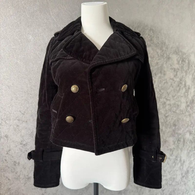 Burberry Burberry Women's Black Cotton Blend Jacket Size S / US 4 / IT 40 - 6 Thumbnail