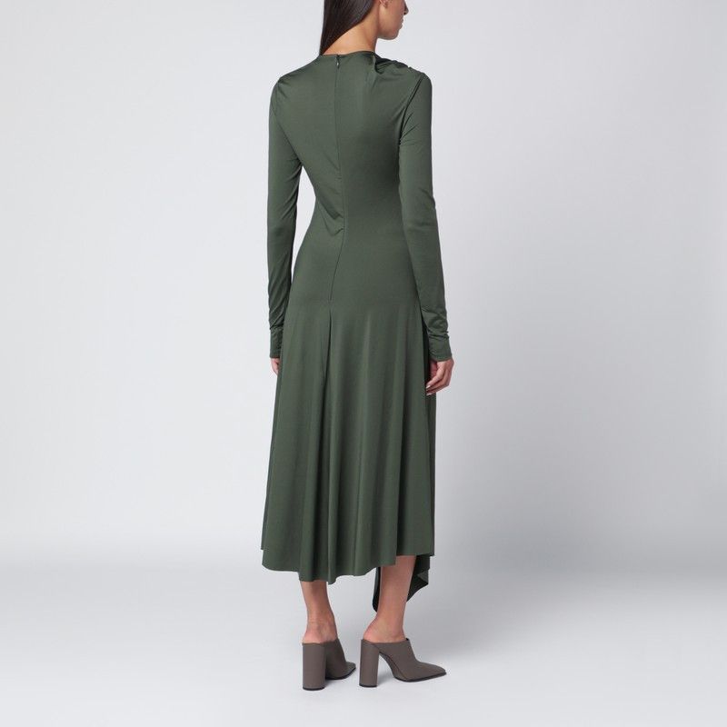 Victoria Beckham Victoria Beckham Midi Dress In Oregano Green With Interlace Size M / US 6-8 / IT 42-44 - 2 Thumbnail